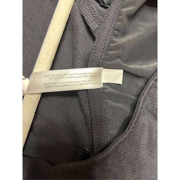 Lane Bryant CACIQUE Rib Keyhole High Leg Thong Bodysuit BLACK Plus Size 26/28 - Picture 9 of 9